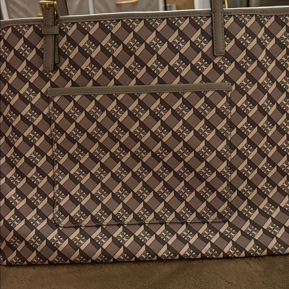 Tory Burch Geometric Brown Skirt